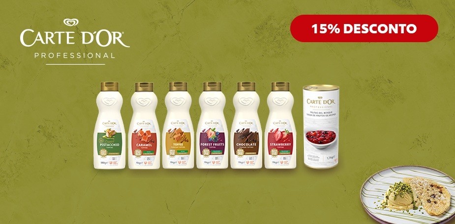 Até 15% de desconto em Toppings Carte D’Or