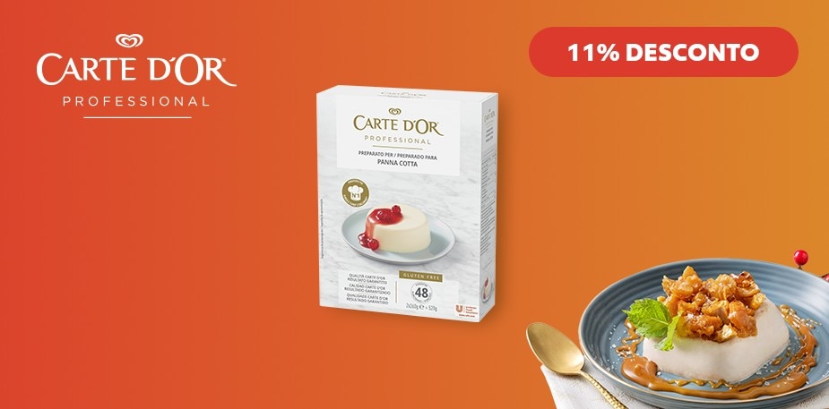 Promoção: 11% em Panna Cotta Carte D’Or Professional!