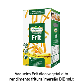 Vaqueiro Frit óleo vegetal alto rendimento fritura imersão BiB 10Lt