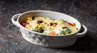 Legumes Gratinados no Forno