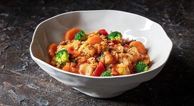 Estufado de Soja e Legumes