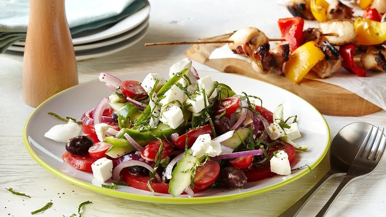Salada montanheira com queijo feta