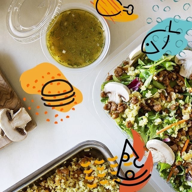 Como servir os pratos do dia para takeaway?