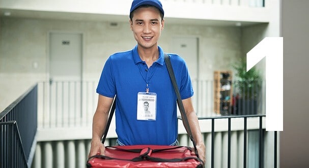 Estafeta serviço de entrega