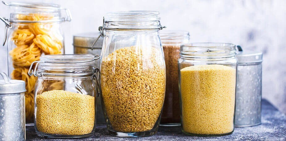 Compra e armazenamento de produtos e ingredientes sem glúten