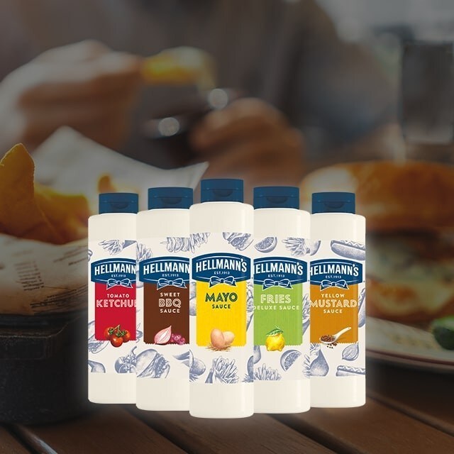 Molhos em Garrafa Hellmann's