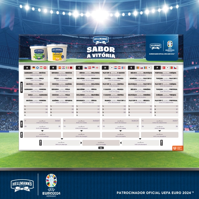 Descarregue o calendário de jogos Euro 2024™
