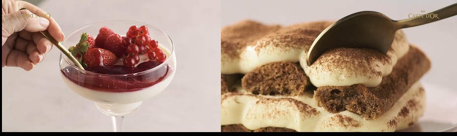 Panna Cotta e Tiramisù: conheça a gama italiana Carte d’Or