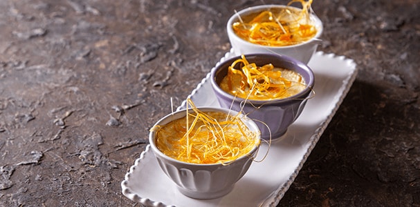 Panna Cotta com Requeijão preparada no forno