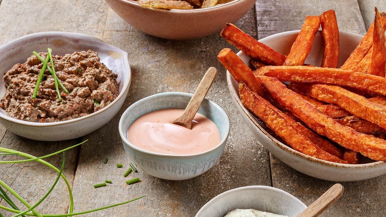 Batata doce, cascas de batata e Vide Frigo