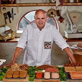 Jaap Korteweg, o Talhante Vegetariano