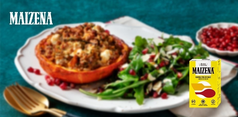 Receita de Abóbora recheada vegan