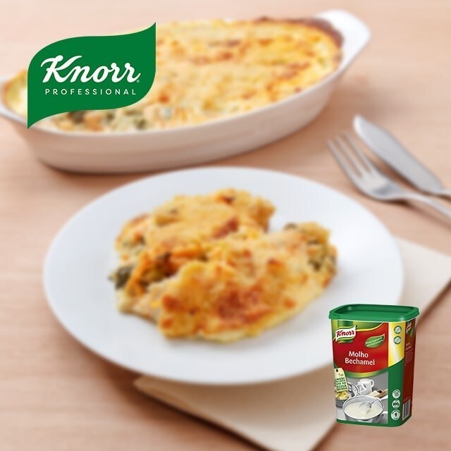 Receita de Bacalhau gratinado com todos