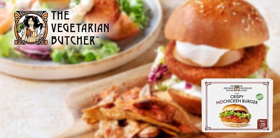 Receita de Hambúrguer Crocante de "Frango" no Pão e no Prato