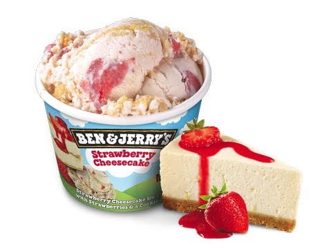 Ben & Jerry Strawberry Cheesecake - 