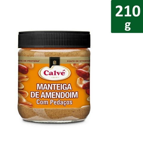 Calvé Manteiga de Amendoim Pedaços 210 Gr - 