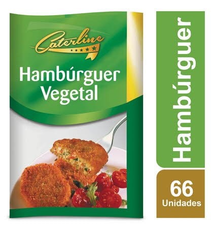 Caterline Hambúrguer vegetal congelado 2,5Kg - 