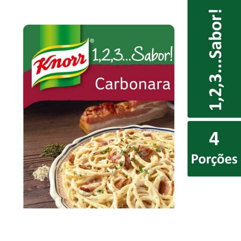 Knorr 1,2,3… Sabor! Esparguete à Carbonara - 