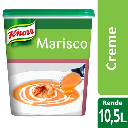 Knorr creme desidratado Marisco 683Gr - Knorr Creme de Marisco é o seu braço direito - a cor, textura e sabor do marisco, em 5 minutos.