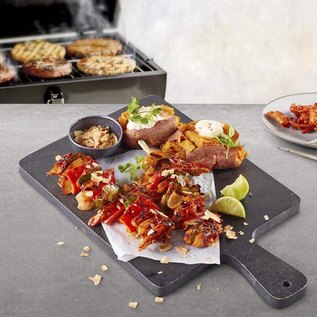 Espetadas Asiáticas Vegan