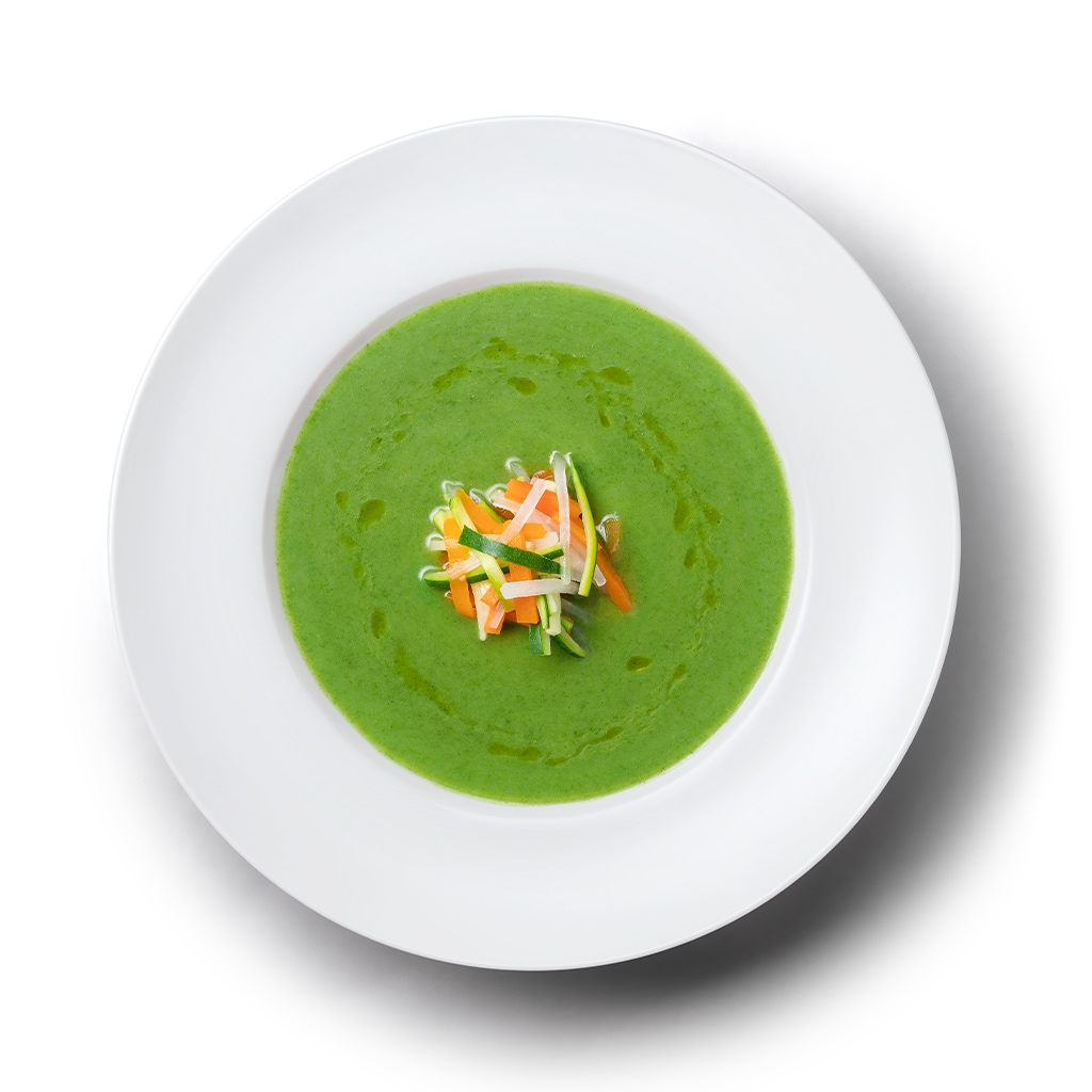 Creme de agrião e espinafres