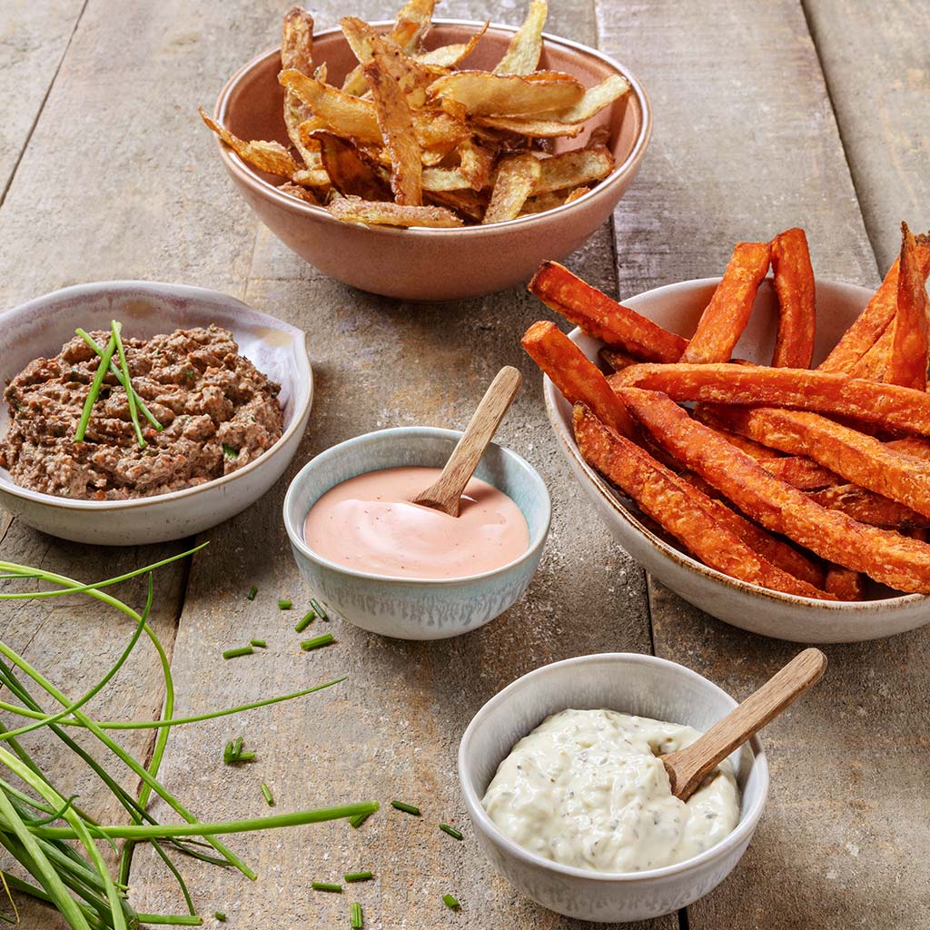 Batata doce, cascas de batata e Vide Frigo