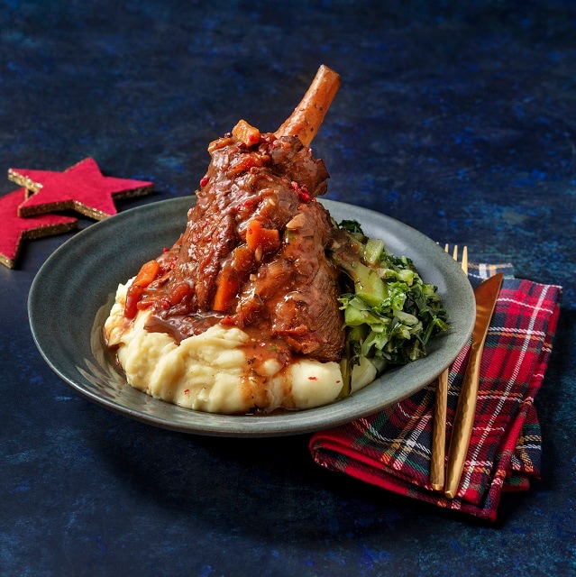 Perna de borrego estufada no forno