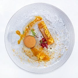 Macaron com Goma de Manga e Purés de Fruta