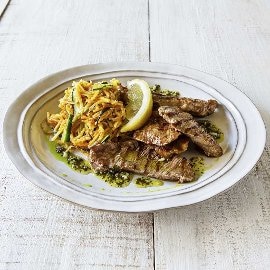 Mista de Carnes Grelhadas com Legumes à Brás