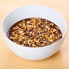 Mousse de Chocolate com Praliné