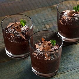 Mousse de Chocolate e Coco