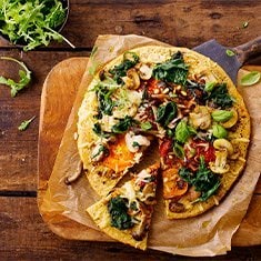 Receita de Pizza de Vegetais