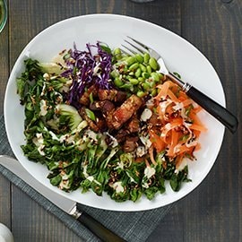 Salada Bok Choy Grelhado e Bacon