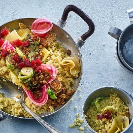 Salada de Bulgur com “Carne” Picada Vegan