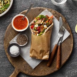 Wraps de "Frango" Picantes