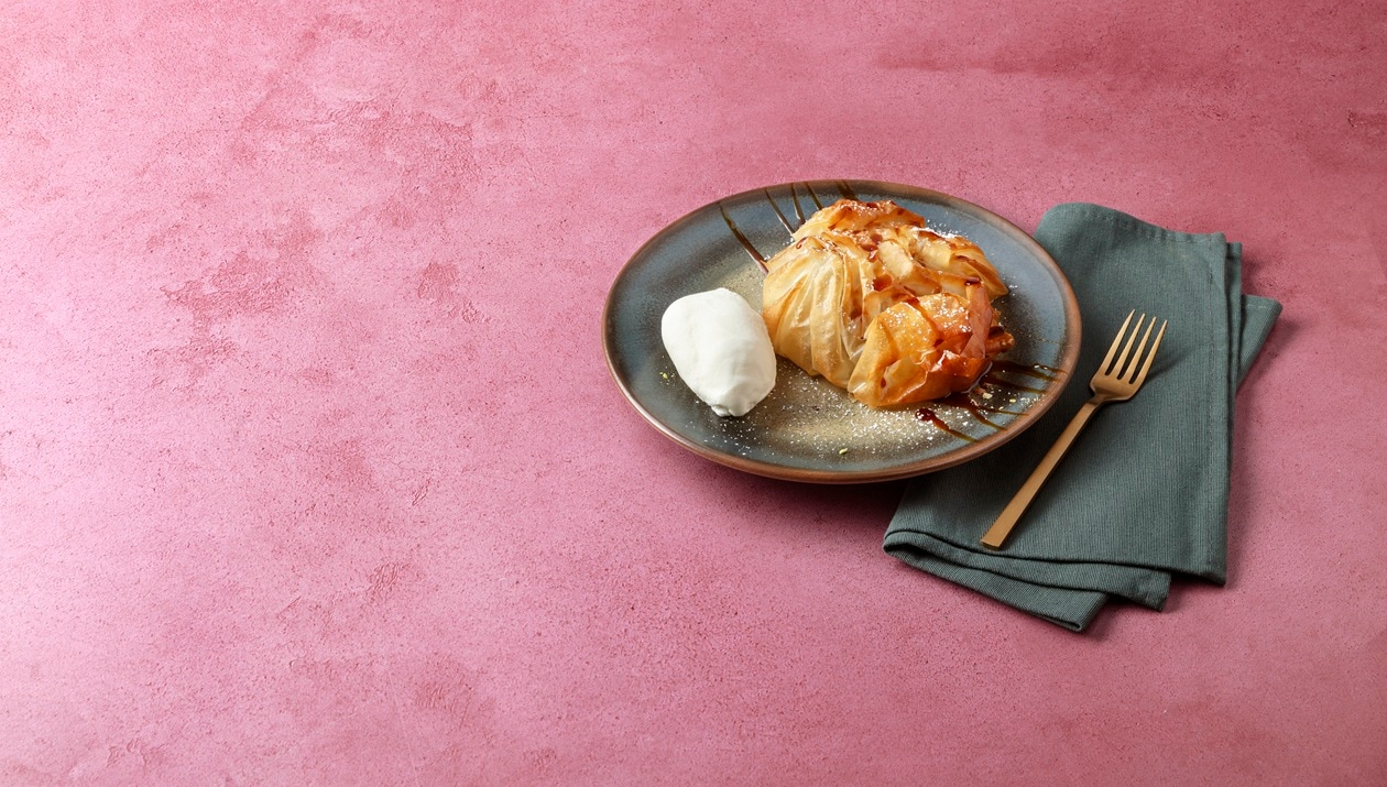 Almofada Crocante com Gelado de Nata – - Receita