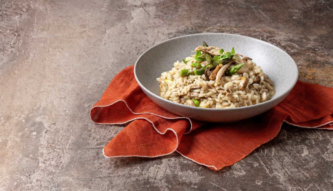 Arroz Cremoso de Pato, Cogumelos e Espargos Verdes – - Receita