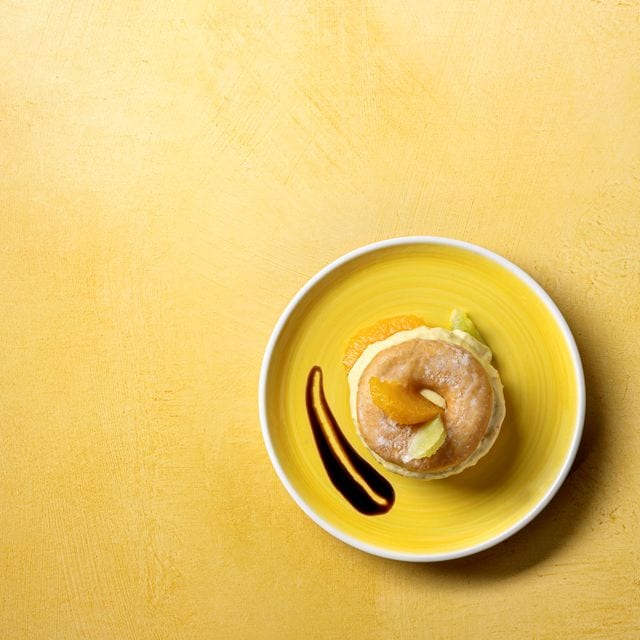 Doughnut recheado com creme de citrinos