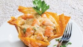 Cestos Crocantes de Camarão