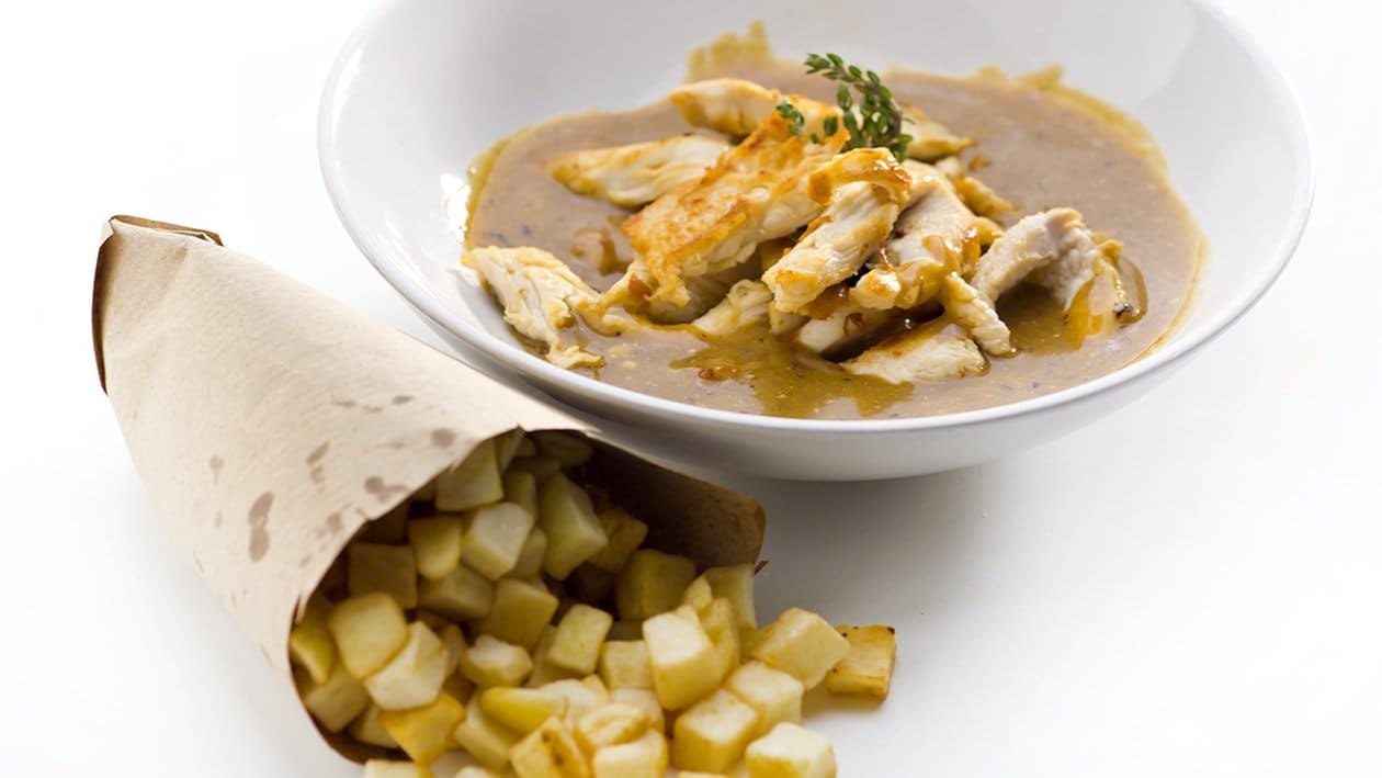 Receita de Tiras de Perú com Molho de Carne Anatado