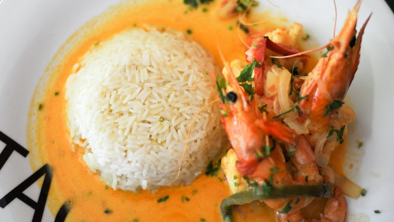 Moqueca de Tamboril e Camarão com Arroz, Restaurante Vintage, Leiria