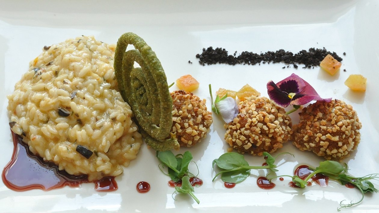 Risotto Tomate Seco e Ferreiro de Alheira, Hotel Turismo São Lázaro, Bragança