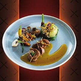 Lombinhos de Pato com Molho de Laranja e Arroz Selvagem de Cogumelos