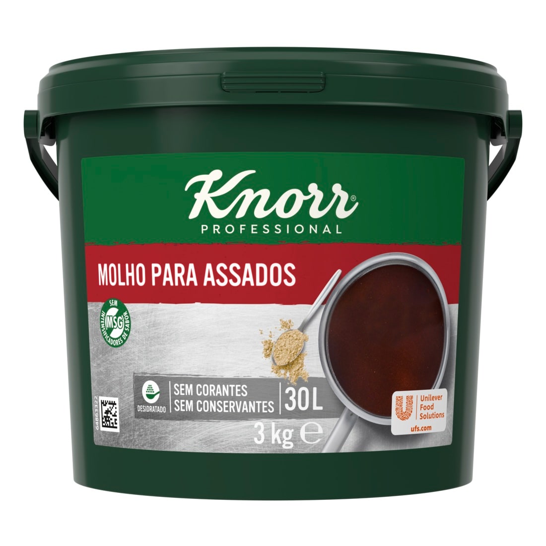 Knorr 1-2-3 molho desidratado Assado 3Kg - dê sabor aos seus pratos de carne com Knorr Molho Assado