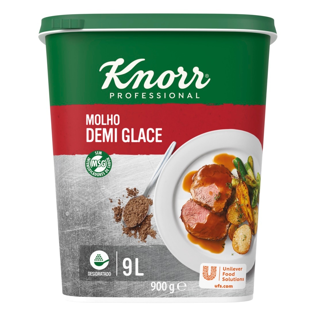 Knorr molho desidratado Demi Glace 900Gr - O nosso Demi Glace é a base perfeita para todos os molhos de bifes e outras carnes.