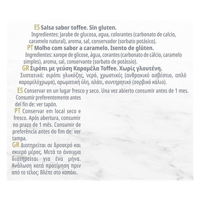 Carte D’Or Topping líquido Toffee 1Kg - 